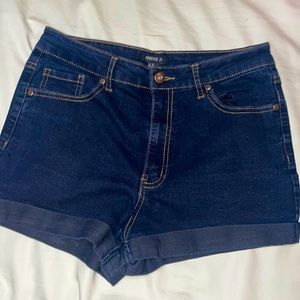 Forever21 blue shorts